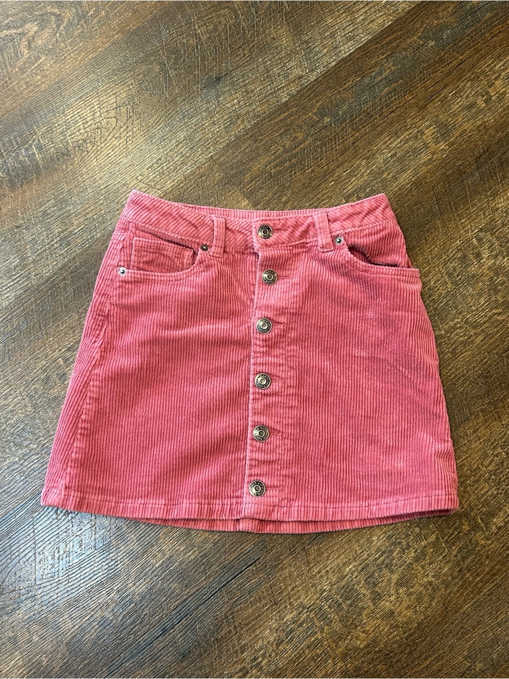 Cat & Jack Pink Corduroy Button-Front Girls Skirt